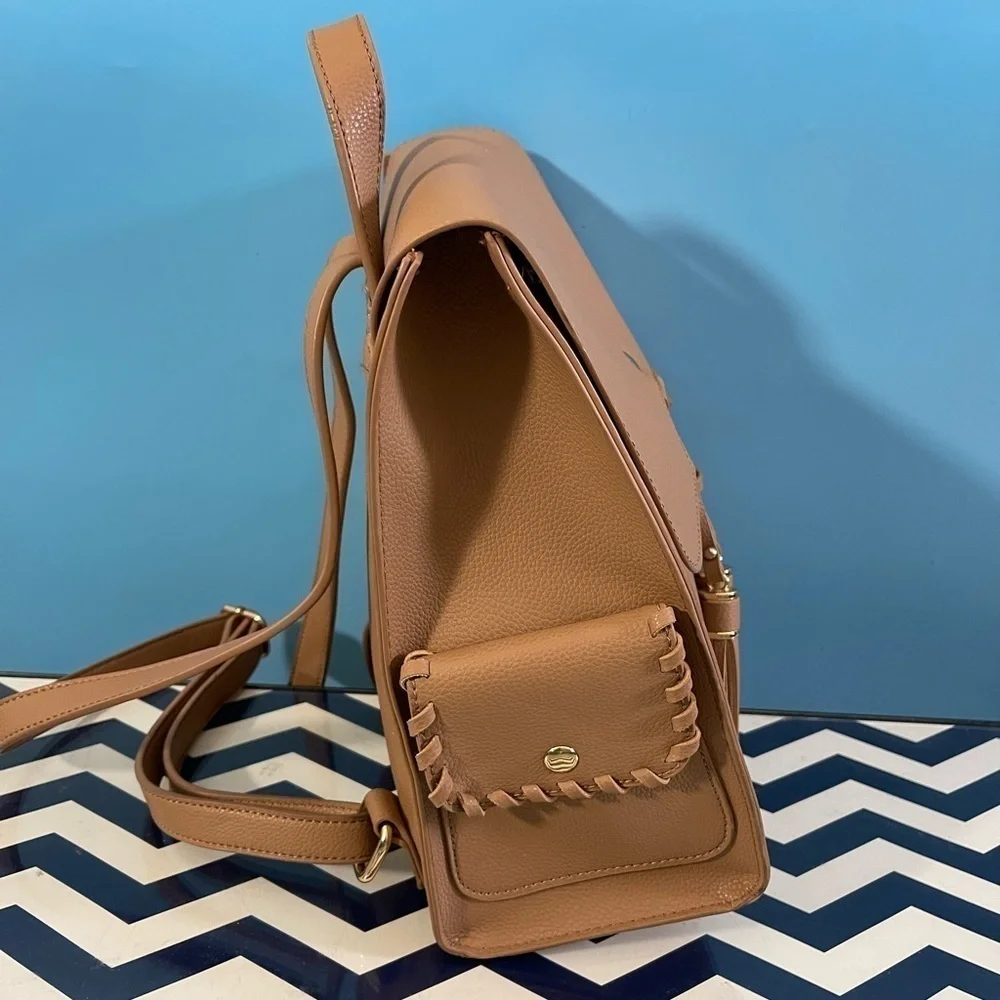 LIKE NEW! LD Faux Leather Backpack